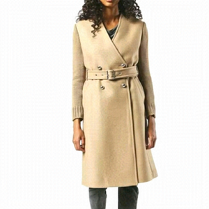 𝅺DIESEL Galore Wool Knit Sleeves Overcoat Long Wrap